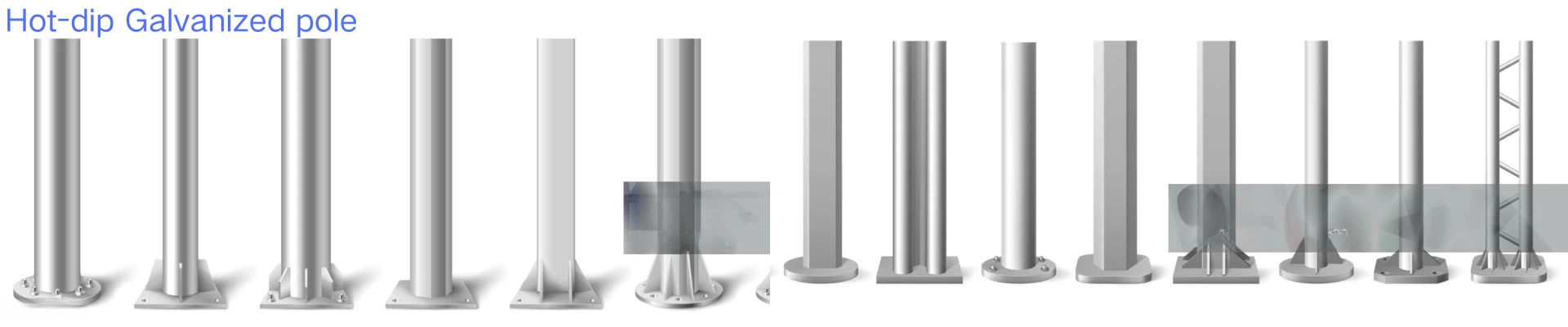 Hot-dip Galvanized Pole